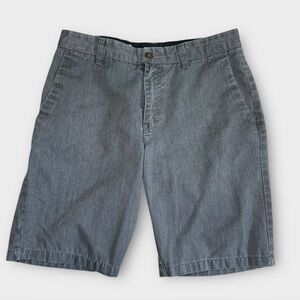 Volcom Chino‎ Shorts Mens 31 Gray Skater Grunge Comfort Classic Beach Summer